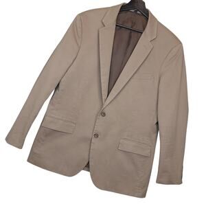 J Crew Men's Thompson Sport Coat Jacket Sz 44R 2 Button Blazer Brown Preppy